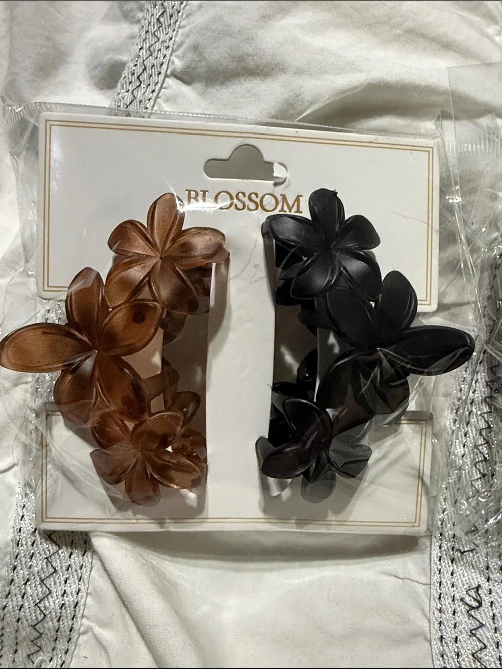 Floral Hair Claw Clips